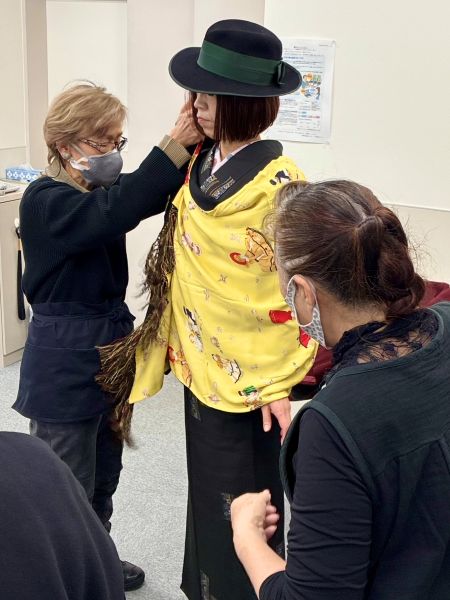 さっぽろ雪まつり大雪像ステージ着物ショー